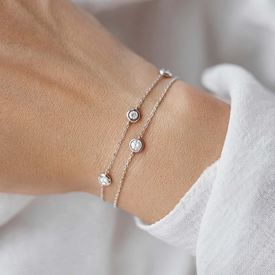 Náramek s diamanty Sparkling Dots