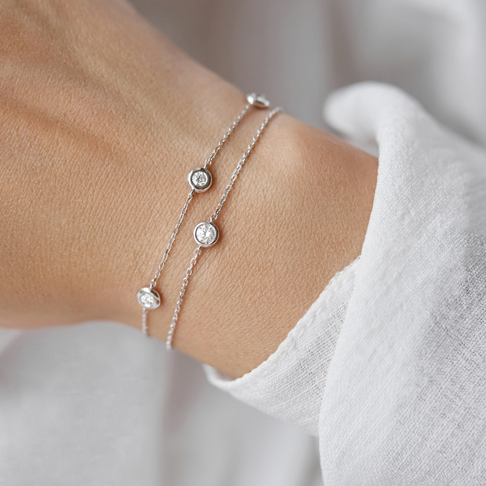 Náramek s diamanty Sparkling Dot