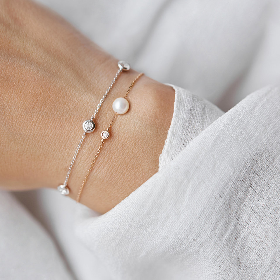 Náramek s diamanty Sparkling Dot