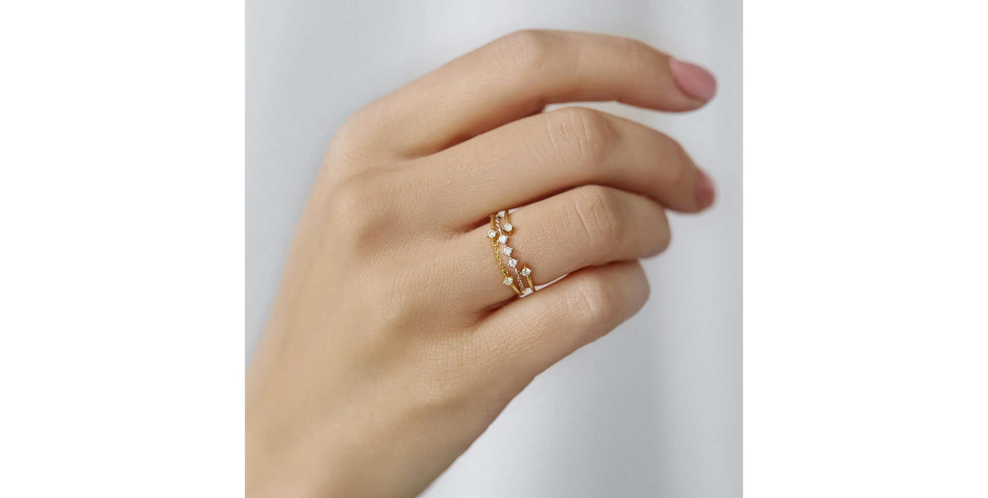 Prsten s diamanty Foxtrot