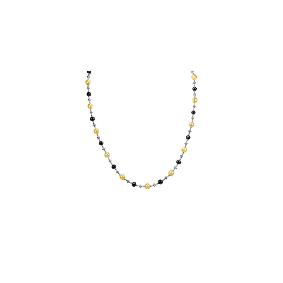 Náhrdelník s černými diamanty Glorious Marvel