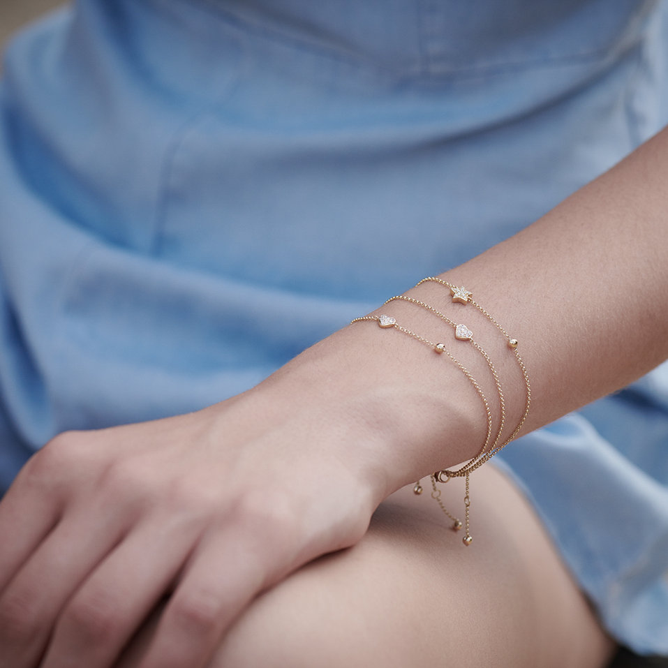 Náramek s diamanty Heaven Message