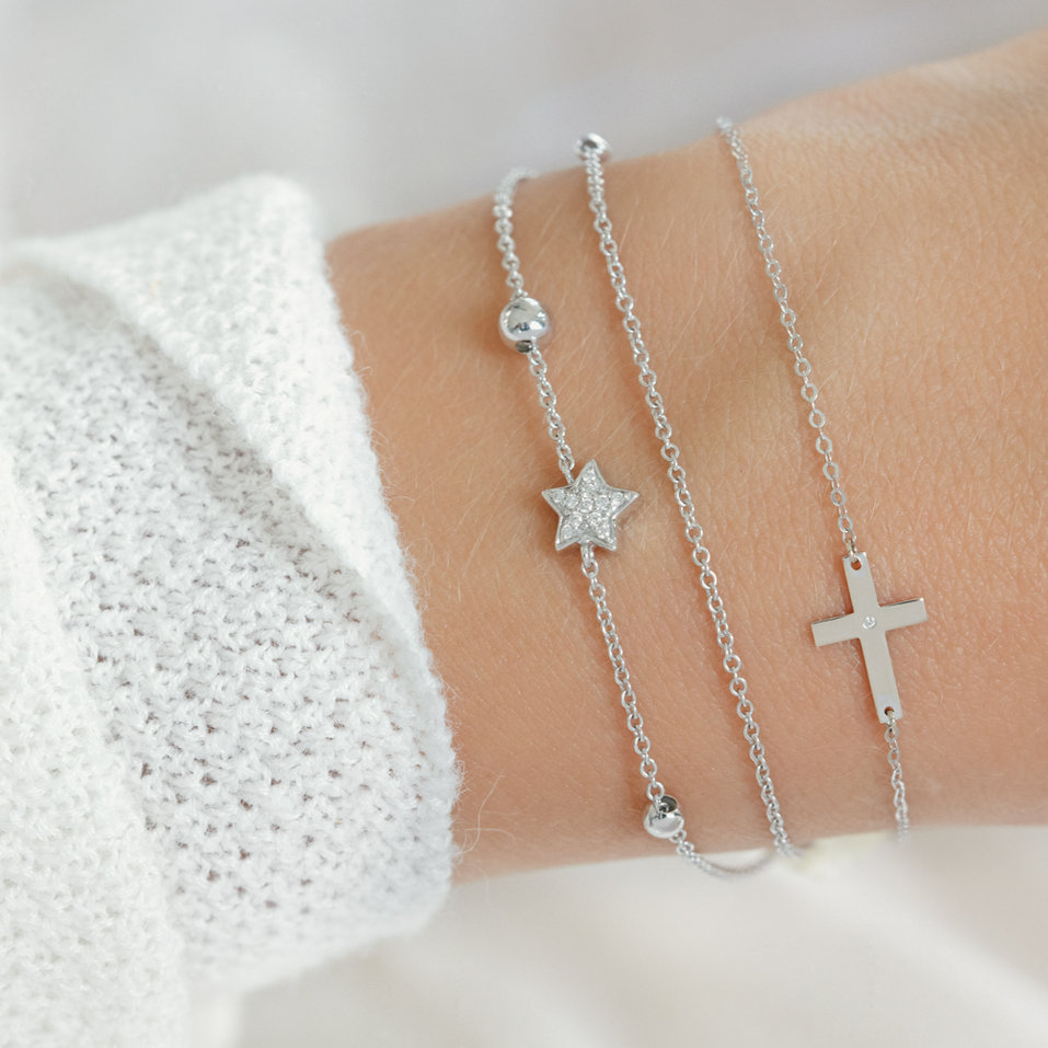 Náramek s diamanty Starshine Message