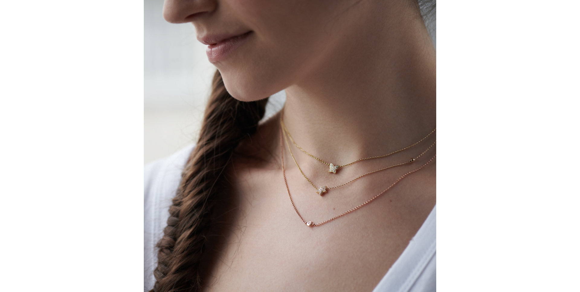 Náhrdelník s diamanty Starshine Waterfall