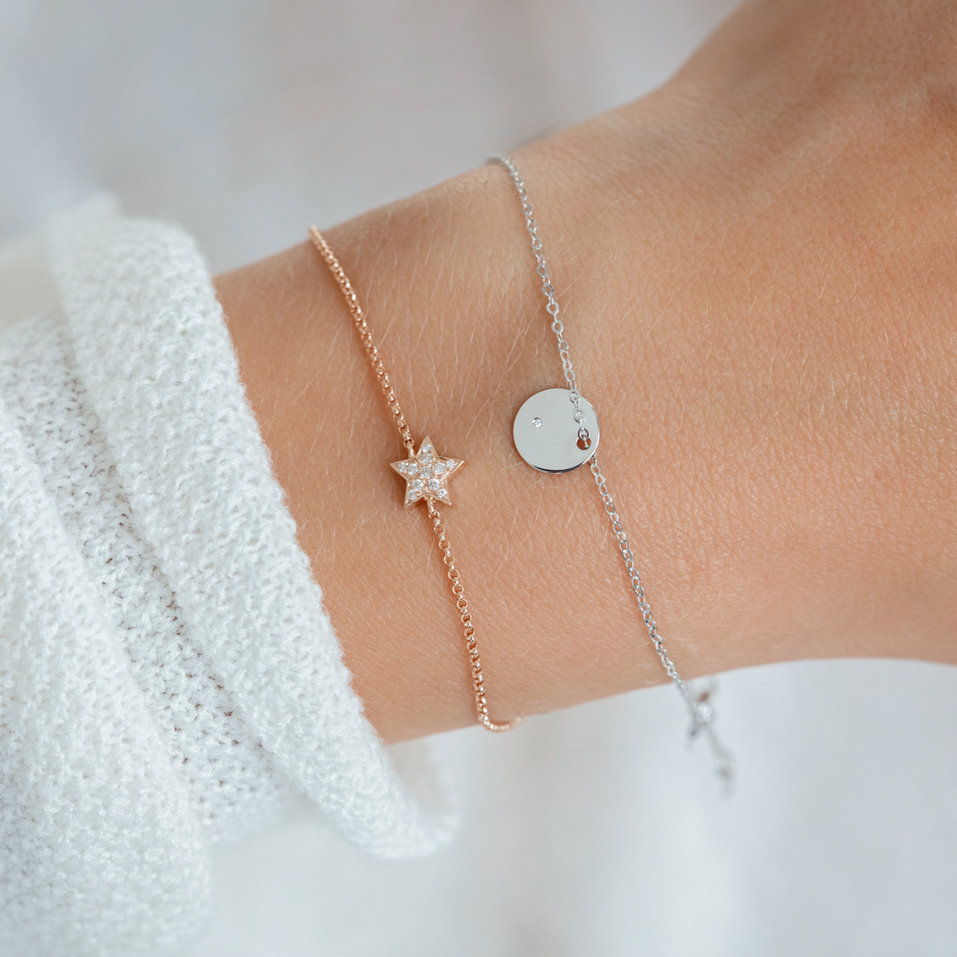 Náramek s diamanty Night Message