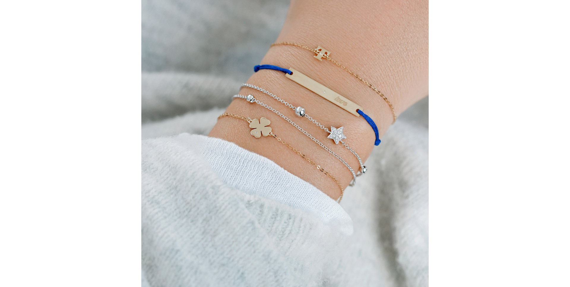 Náramek s diamanty Starshine Message