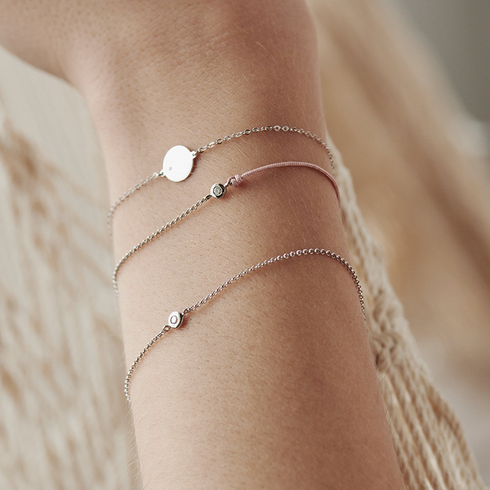 Diamantový náramek se šňůrkou Effect Diamond