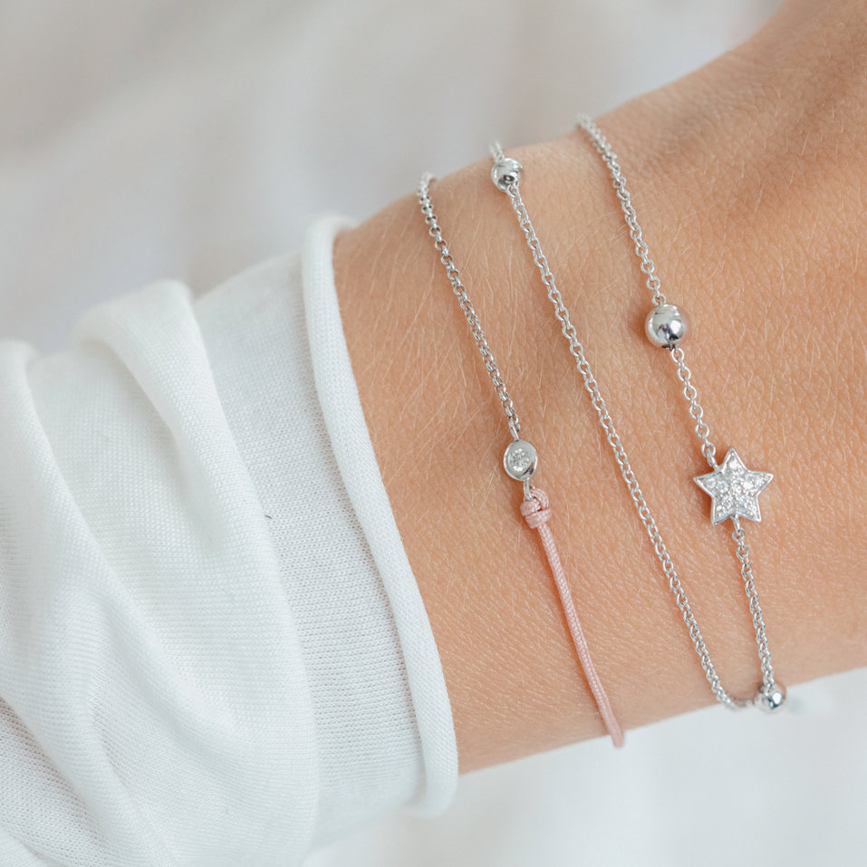 Diamantový náramek se šňůrkou Effect Diamond