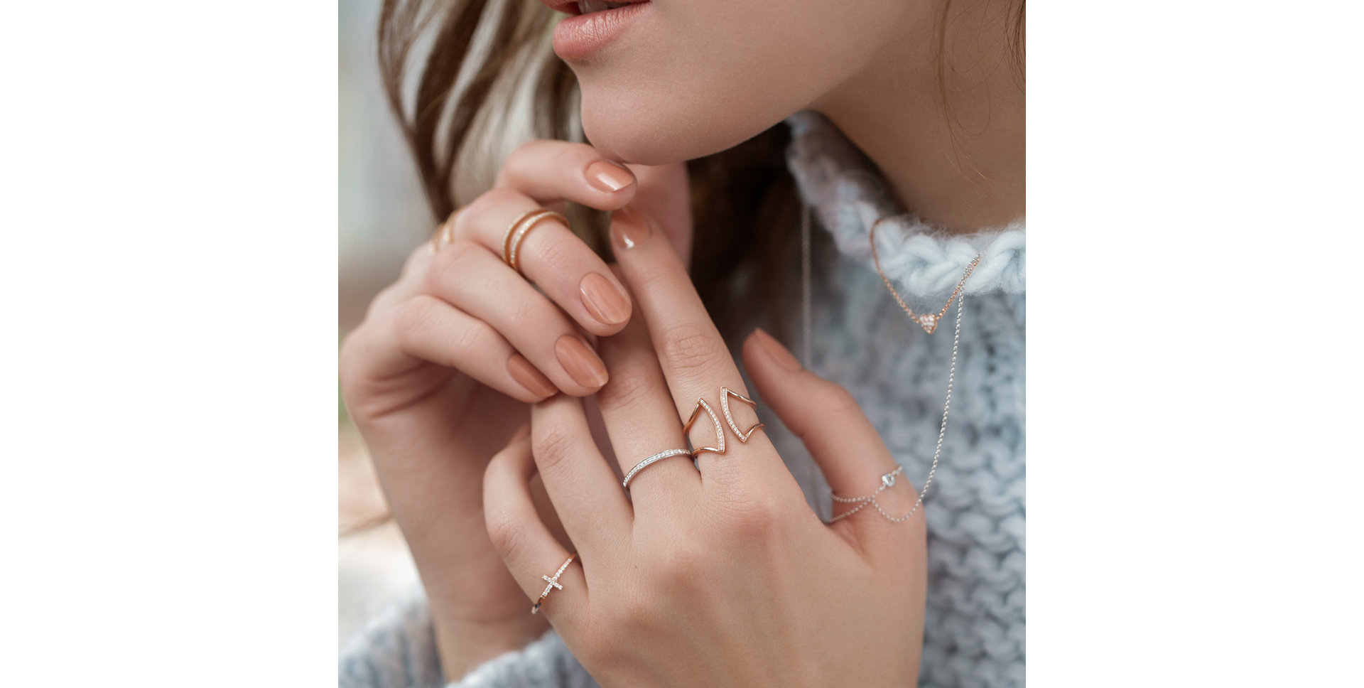 Prsten s diamanty Double Beauty