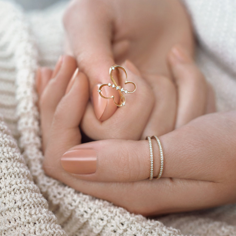 Prsten s diamanty Double Beauty