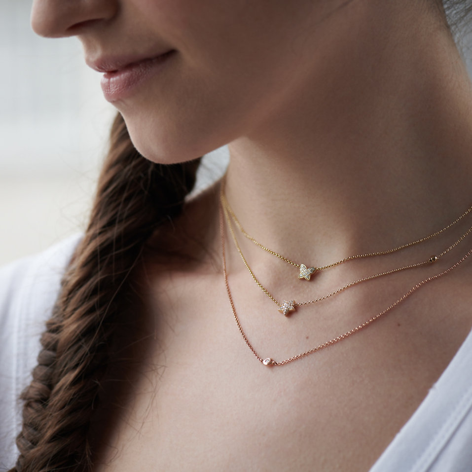 Náhrdelník s diamanty Starshine Waterfall