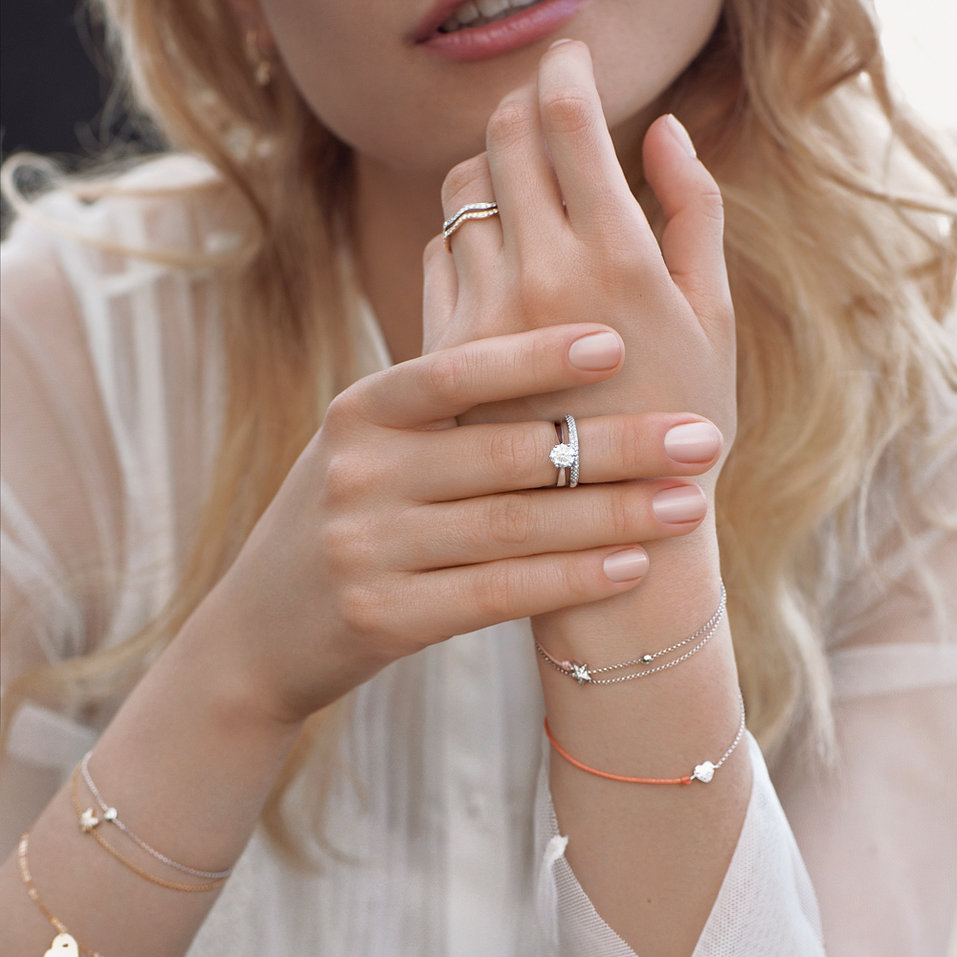 Prsten s diamanty Simplicity