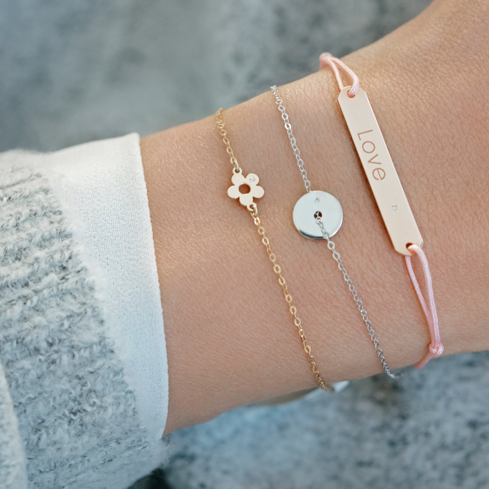 Náramek s diamantem Eternity