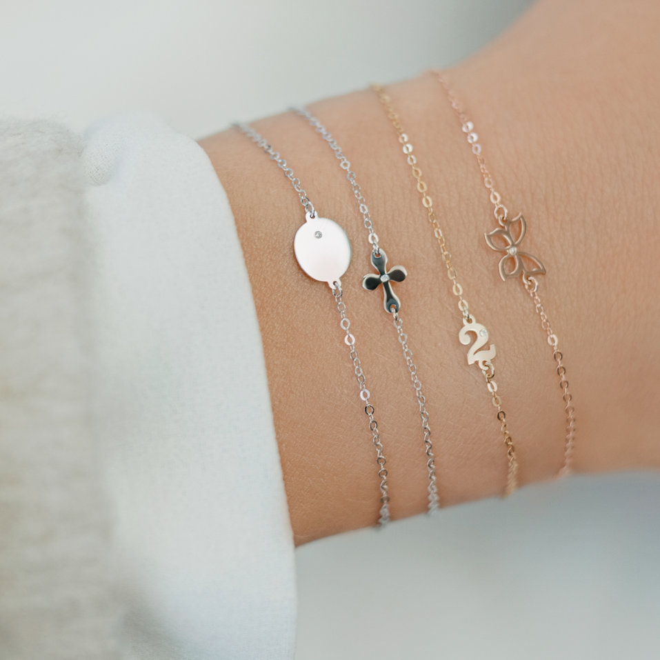 Náramek s diamantem Monogram Style