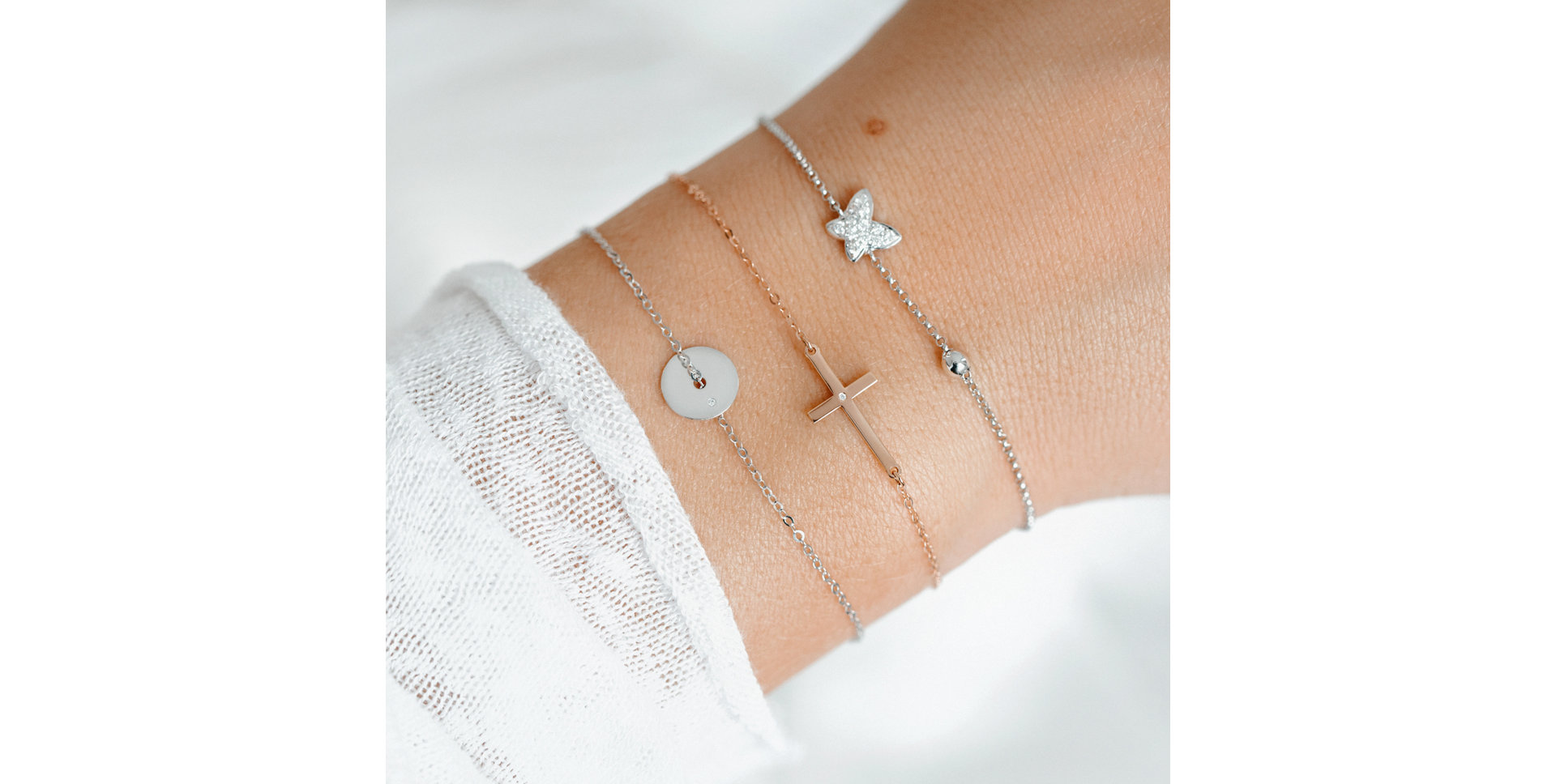 Náramek s diamantem Eternity