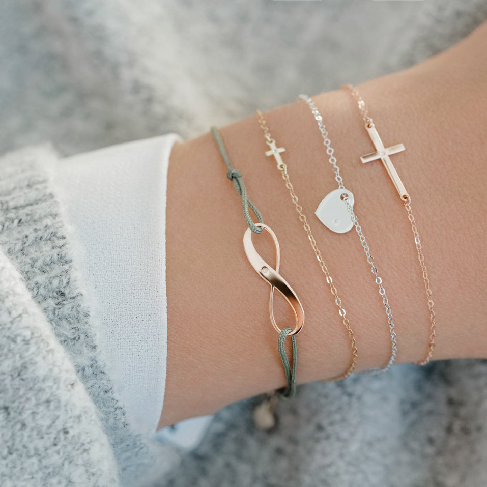 Náramek s diamantem Sweet Heart