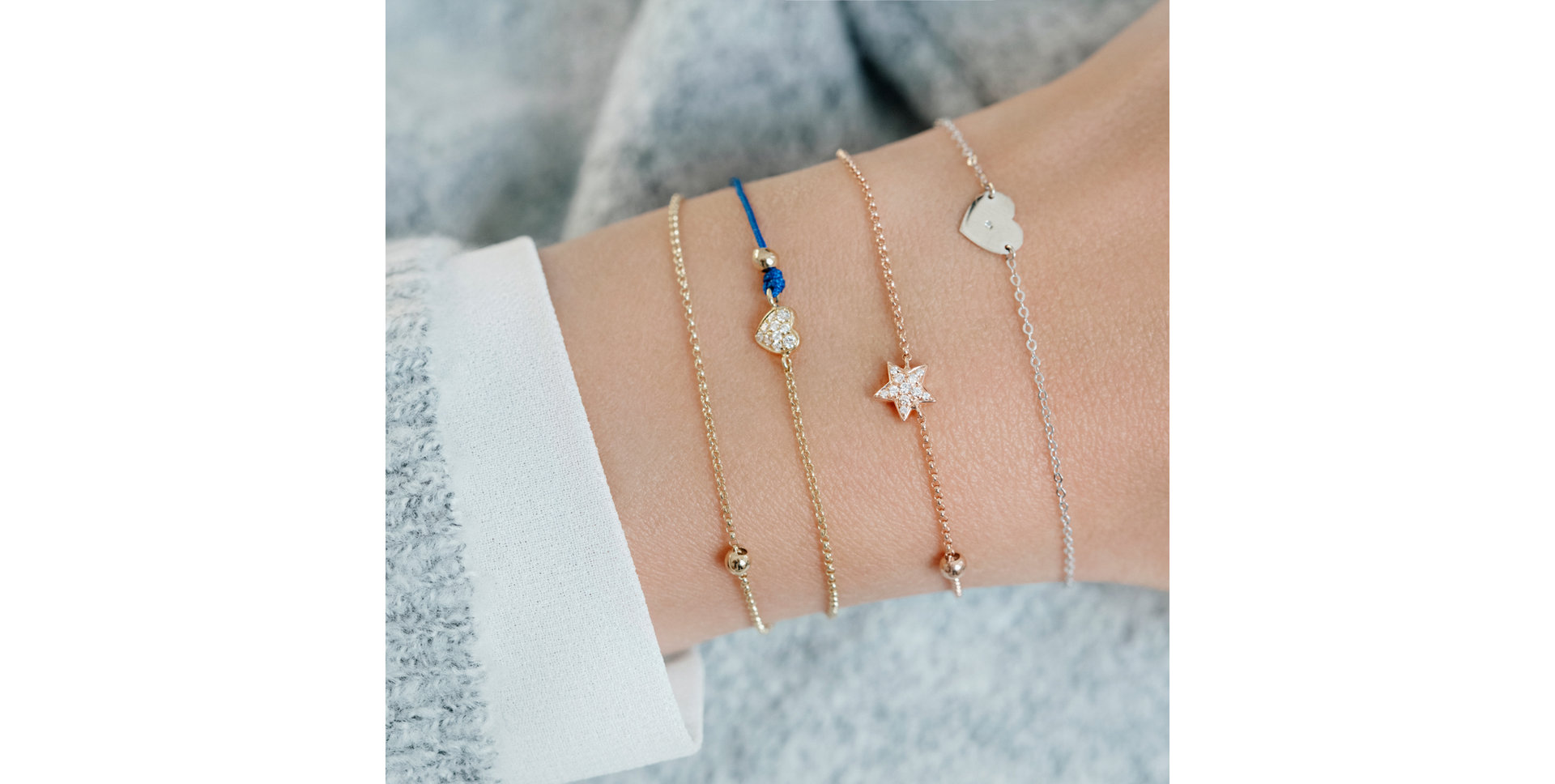 Náramek s diamantem My Heart