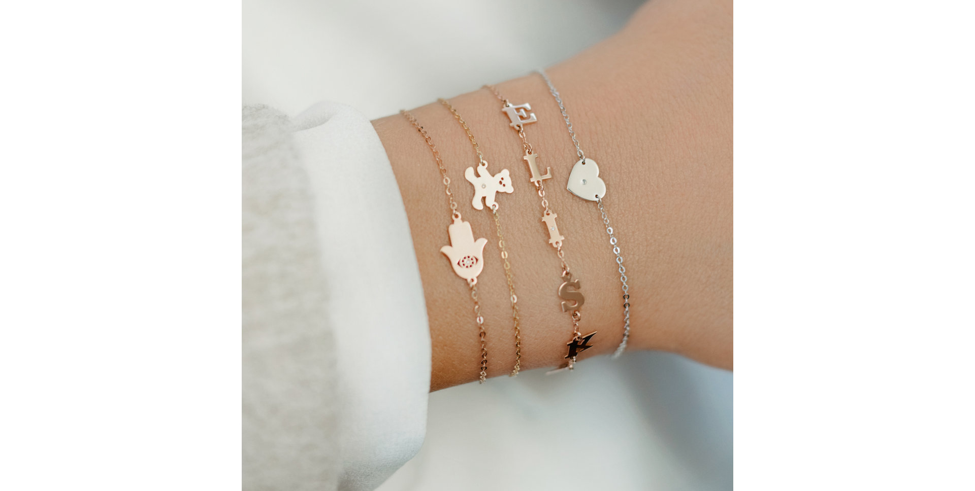 Náramek s diamantem My Heart