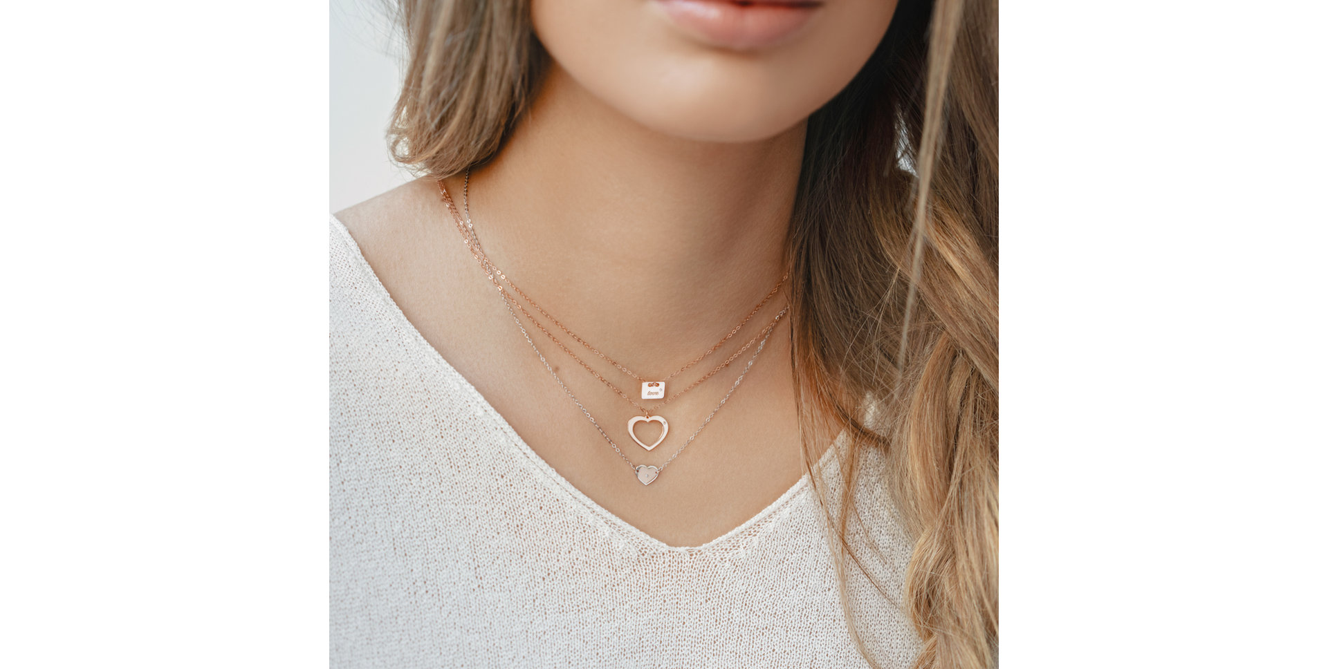 Náhrdelník s diamantem Lovely Heart