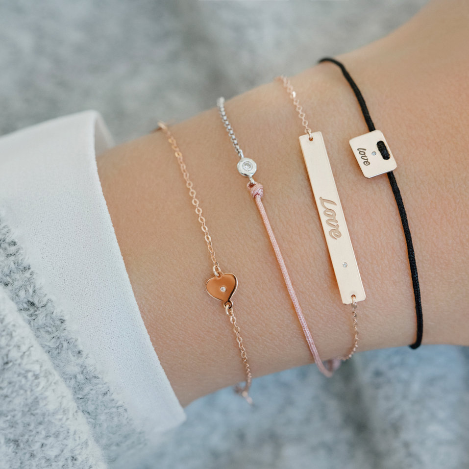 Diamantový náramek se šňůrkou Effect Diamond