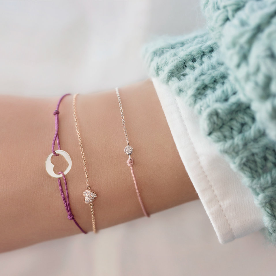 Diamantový náramek se šňůrkou Effect Diamond