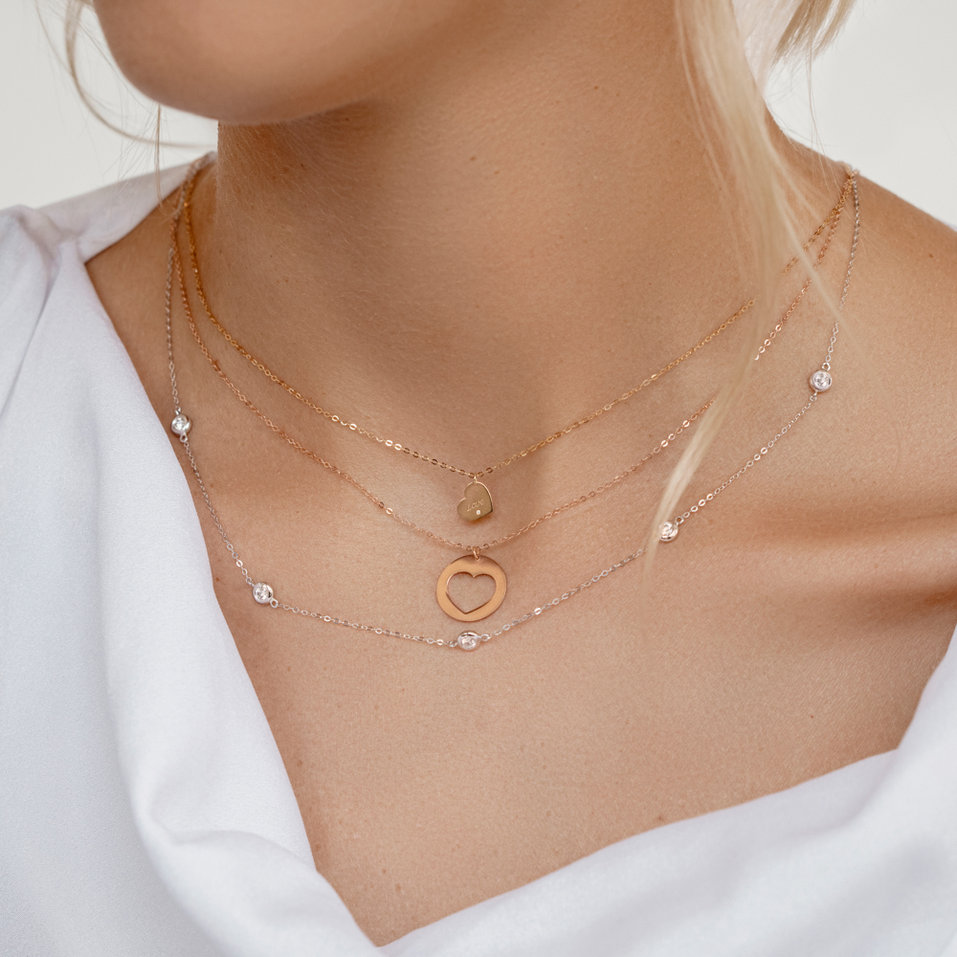 Náhrdelník s diamantem Signature Heart