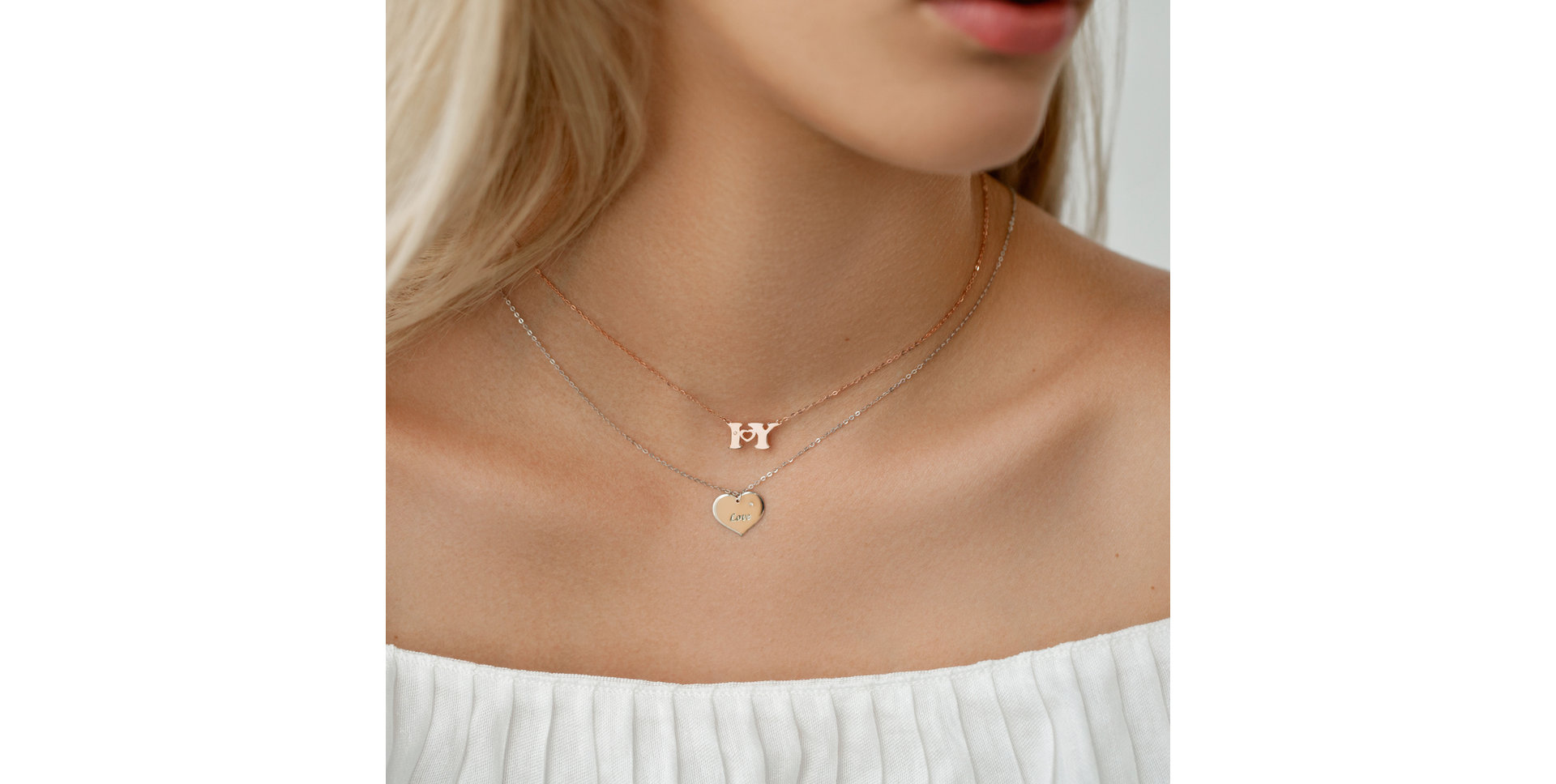 Náhrdelník s diamantem Endless Love