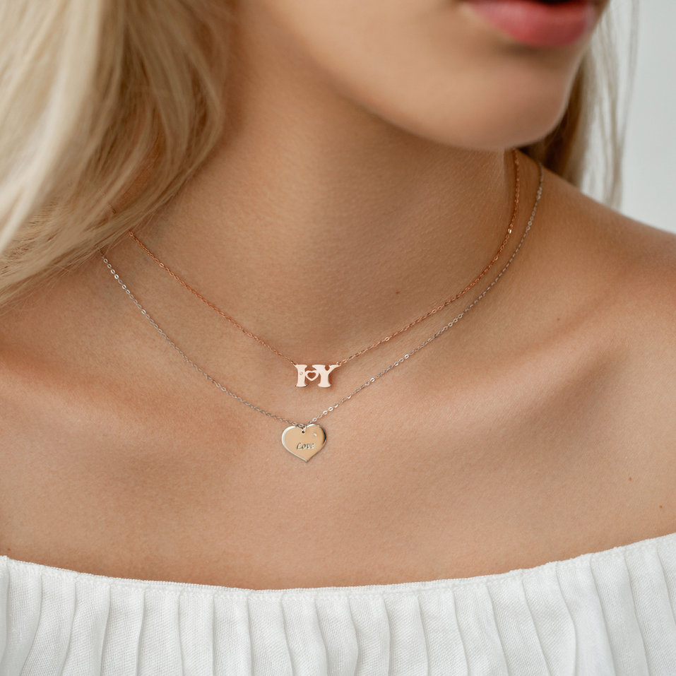 Náhrdelník s diamantem Endless Love