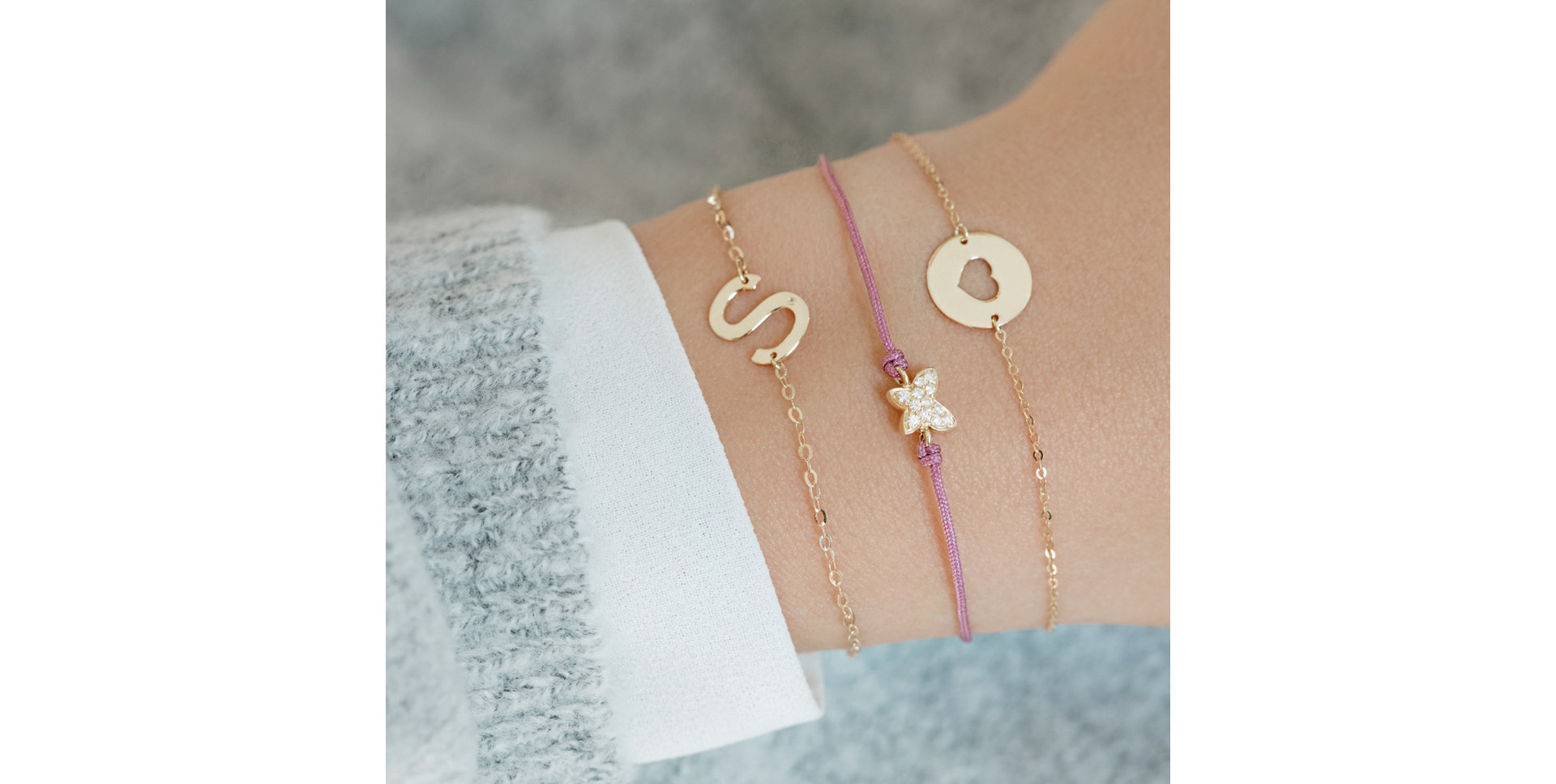 Náramek s diamantem Signature Heart