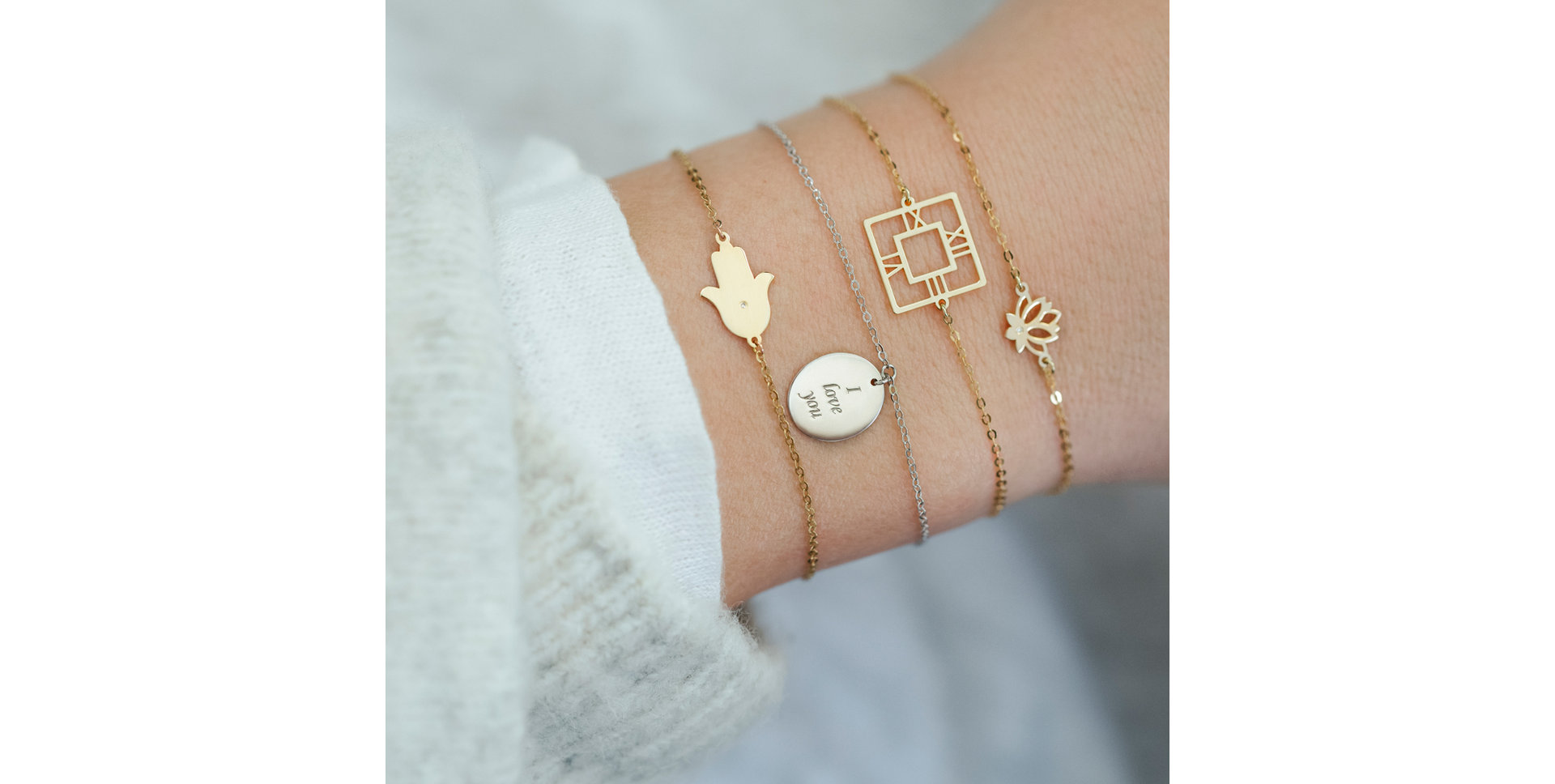 Náramek s diamantem Amour Touch