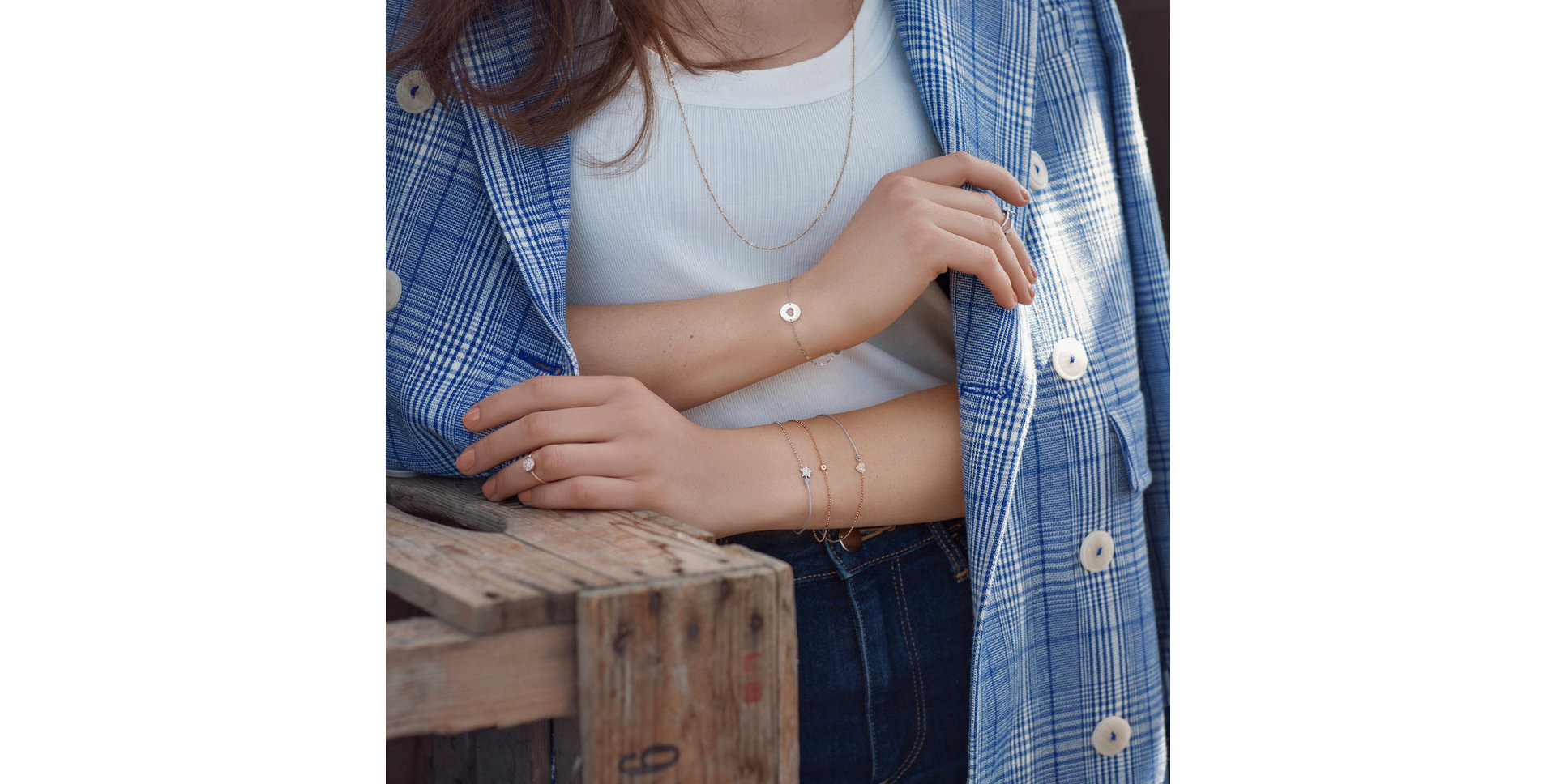 Náramek s diamantem Signature Heart