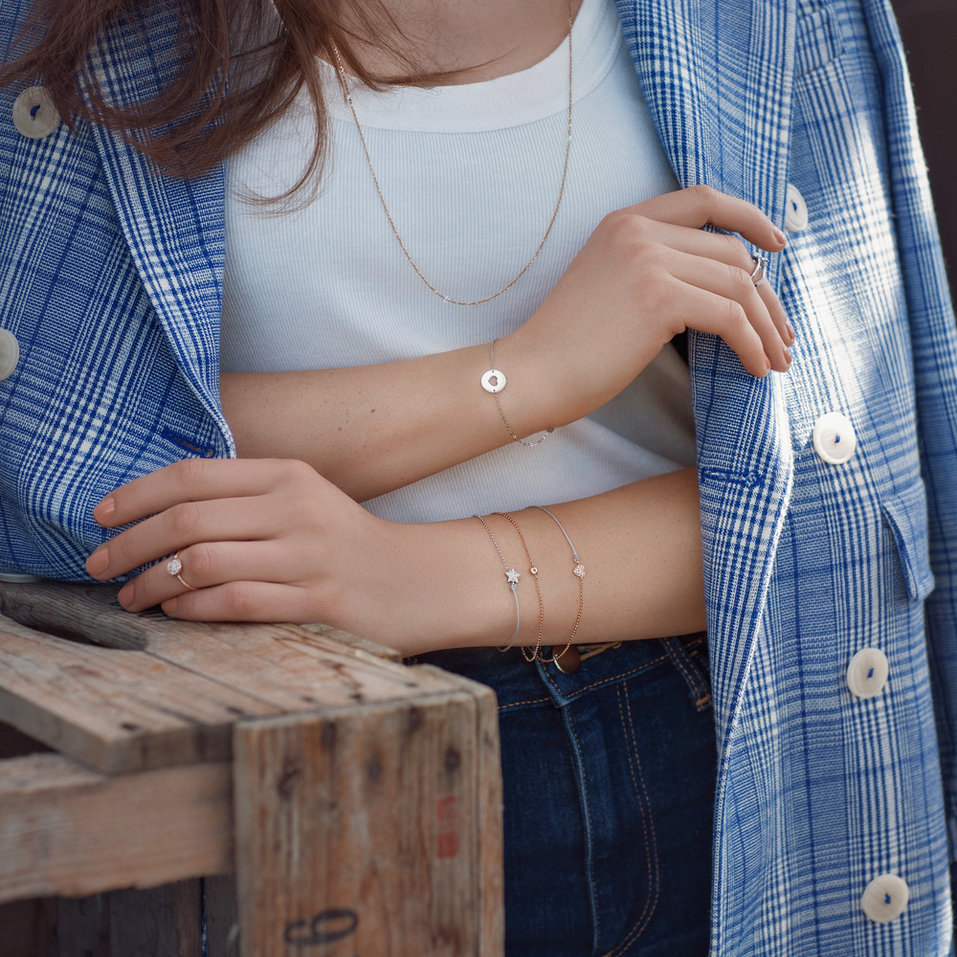 Náramek s diamantem Signature Heart