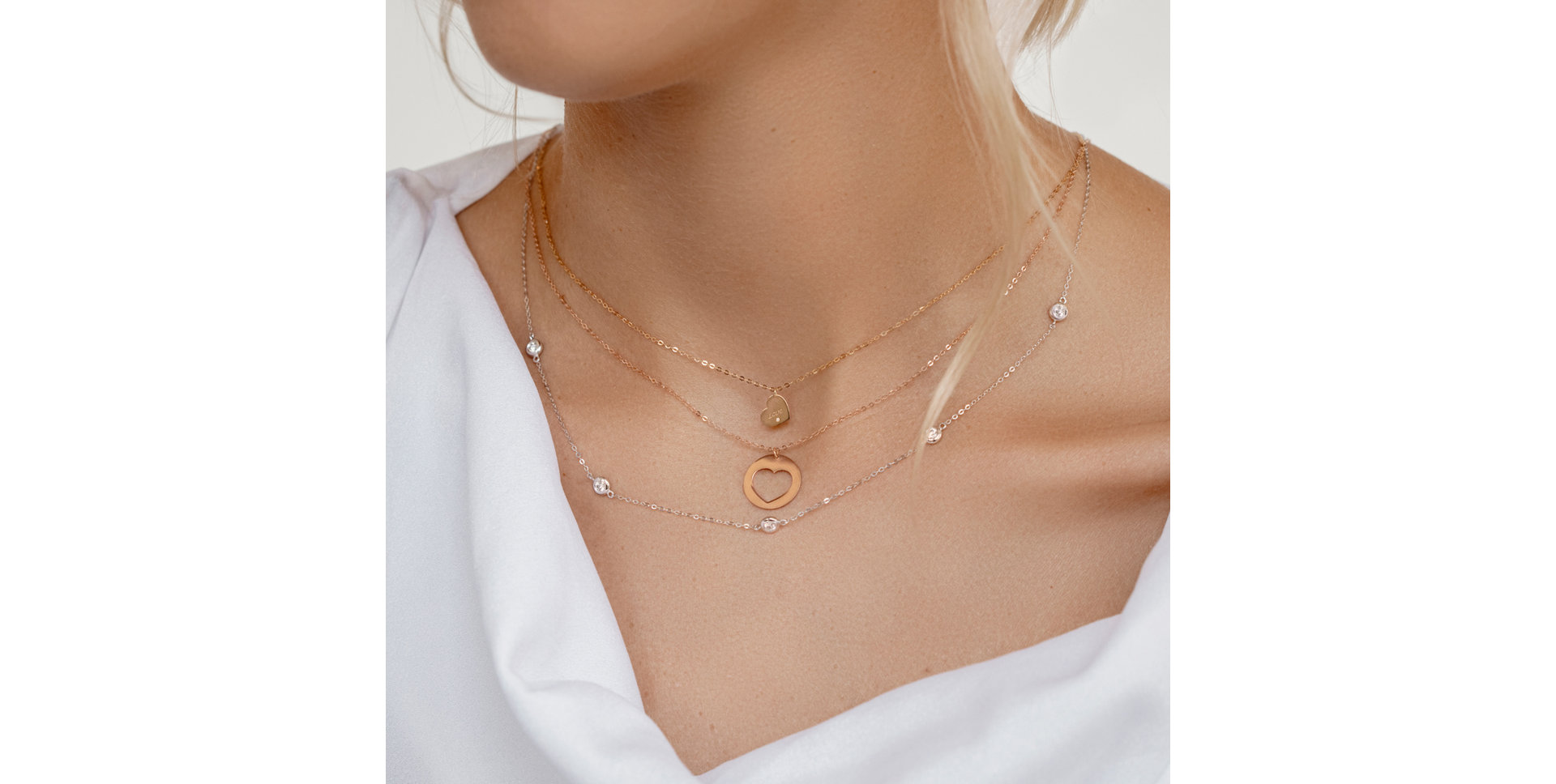 Náhrdelník s diamantem Signature Heart