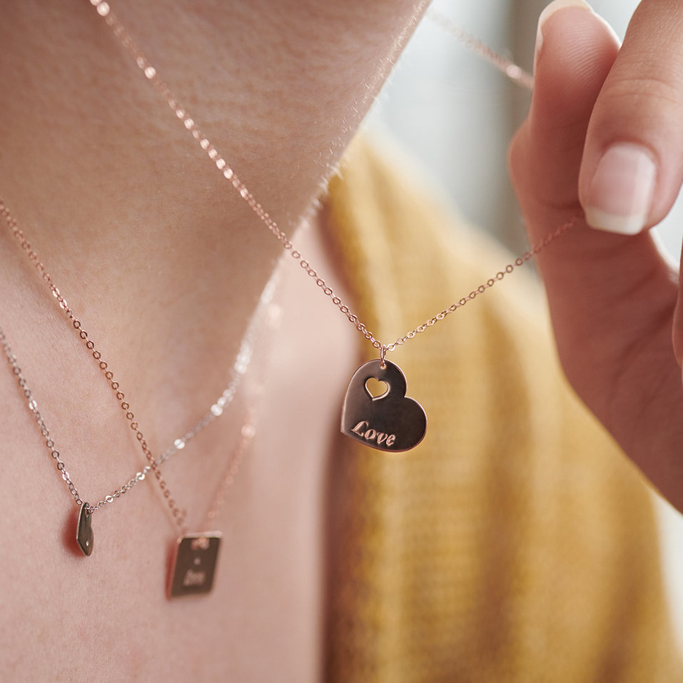 Náhrdelník s diamantem Passion Heart