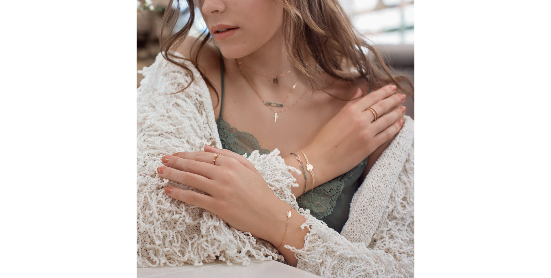 Náramek s diamantem Midnight Mystery