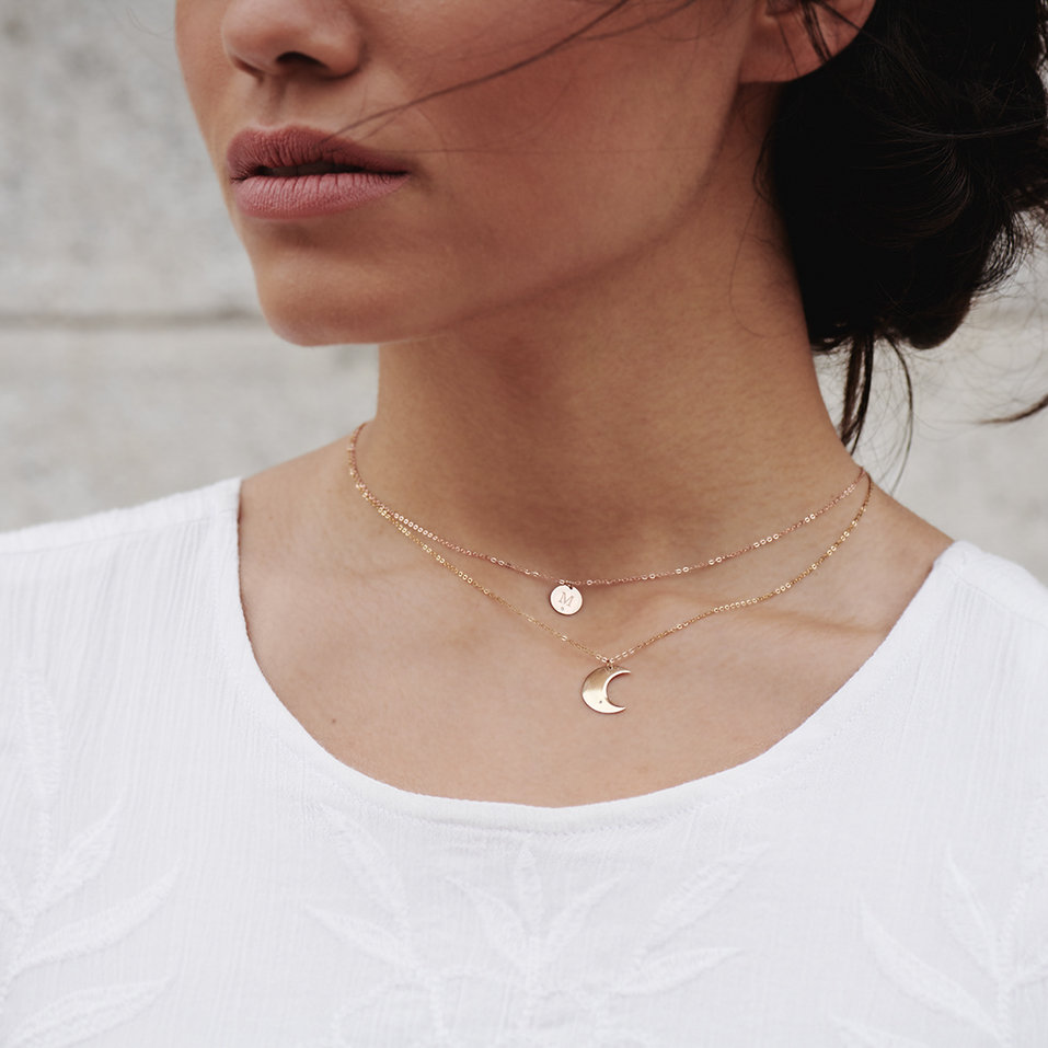 Náhrdelník s diamantem Witching Moon