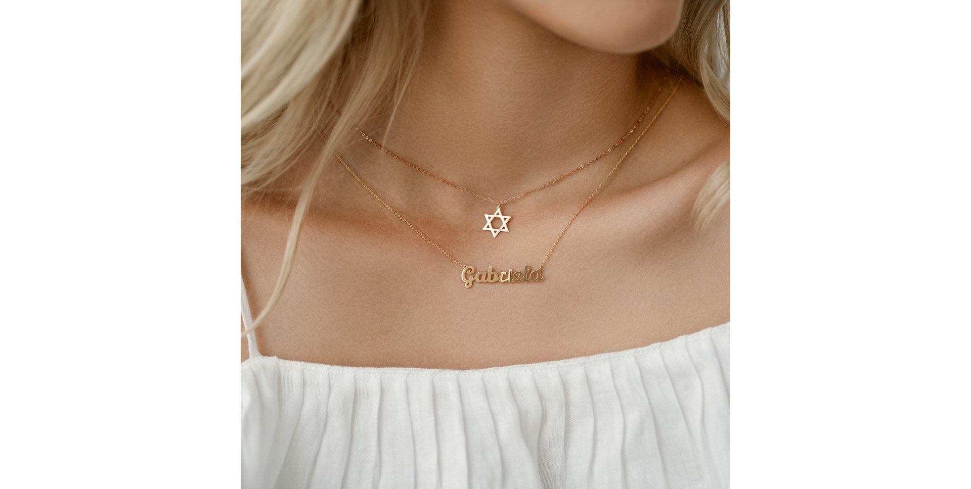 Náhrdelník s diamantem David Star