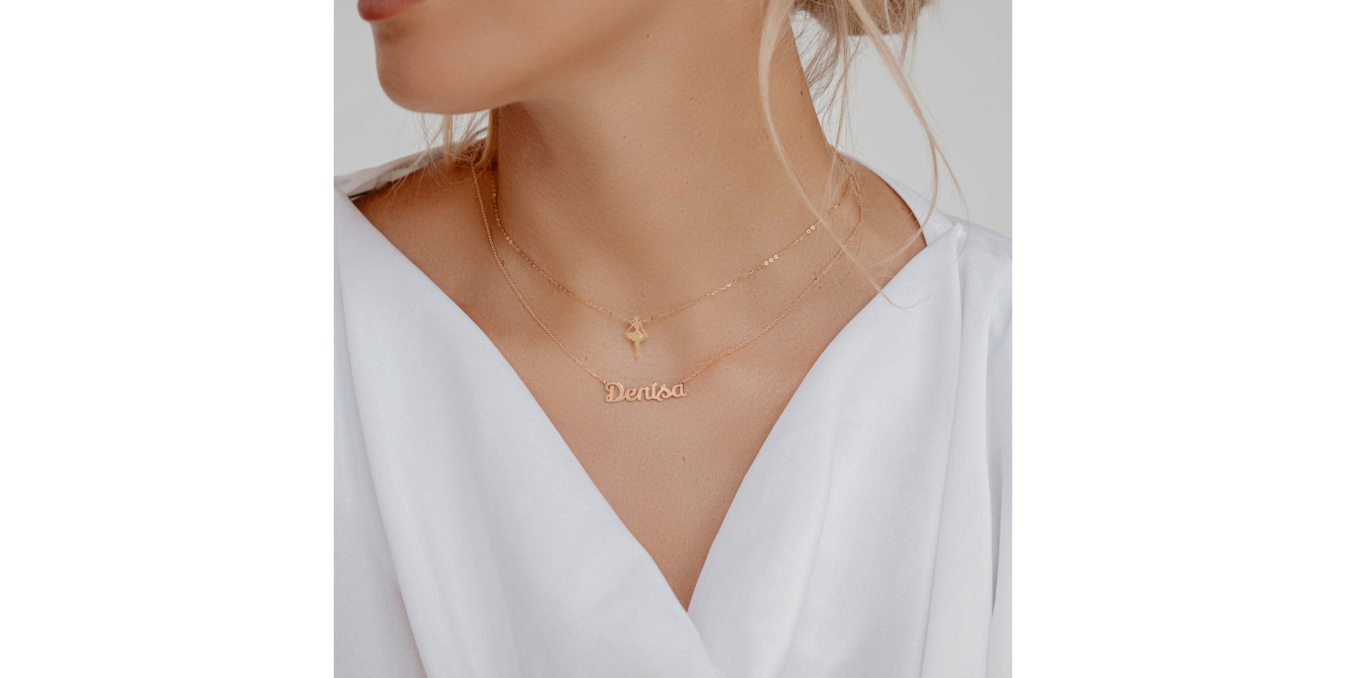 Náhrdelník s diamantem Náhrdelník s briliantem Personalized Gift