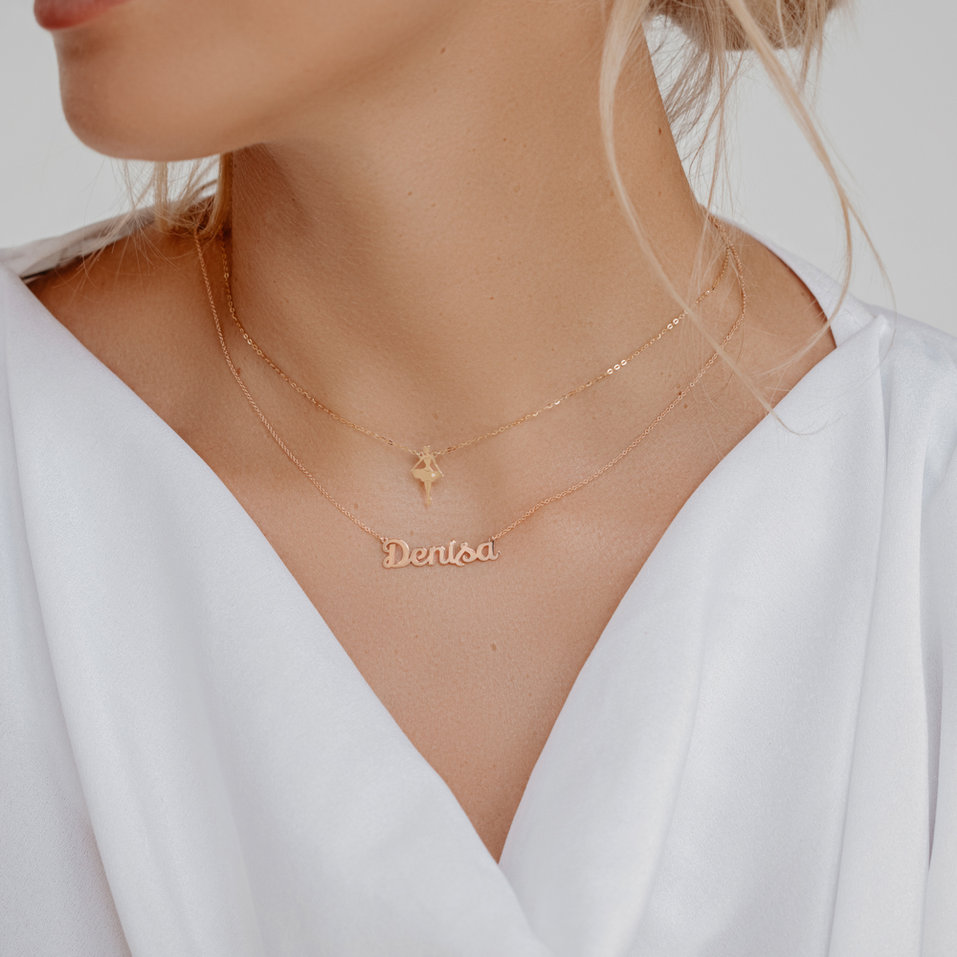 Náhrdelník s diamantem Náhrdelník s briliantem Personalized Gift
