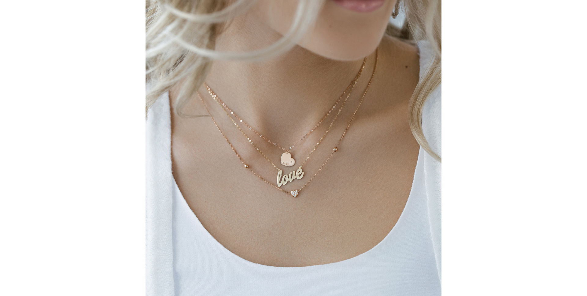 Náhrdelník s diamanty Tender Heart