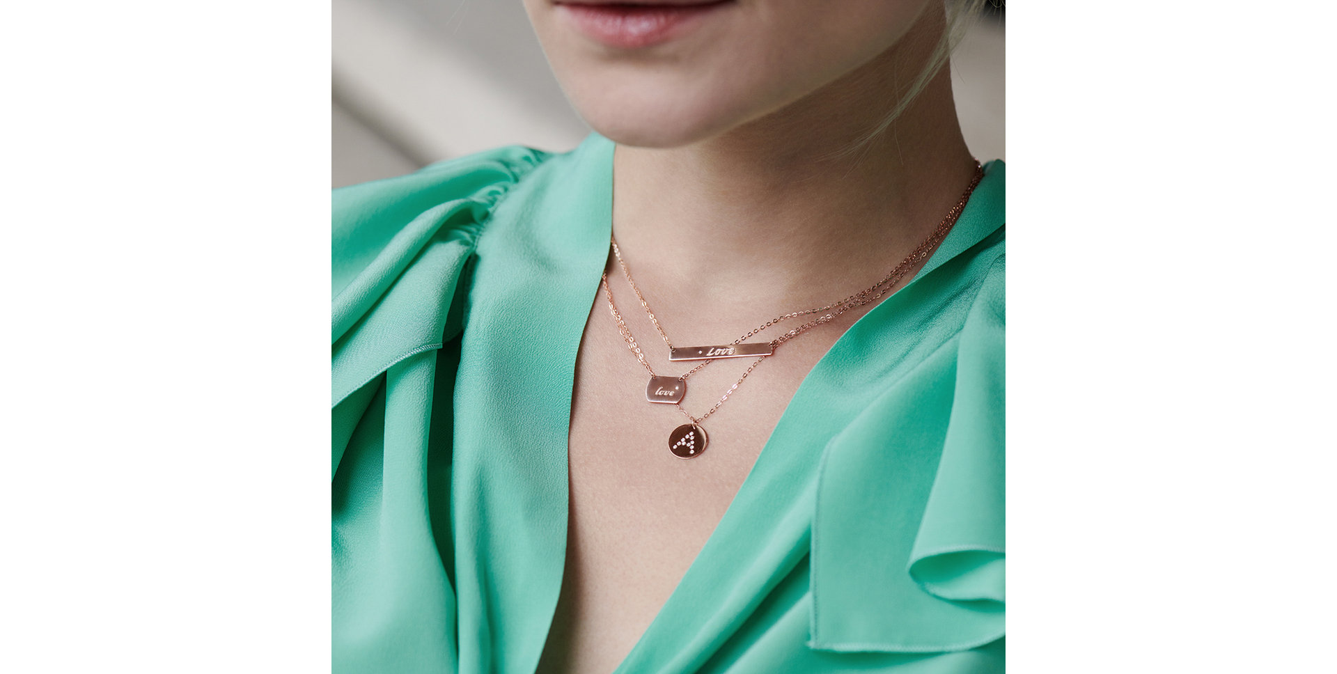 Náhrdelník s diamantem Amour Ribbon