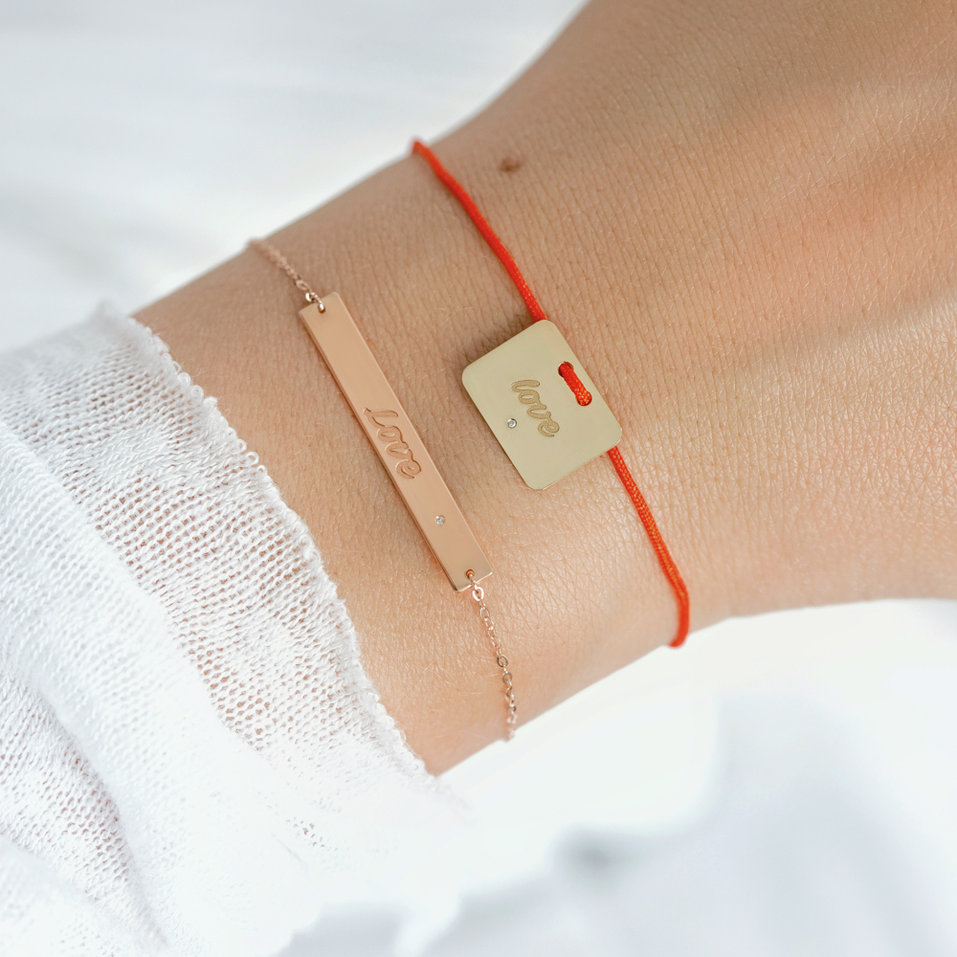 Náramek s diamantem Love Secret Amour