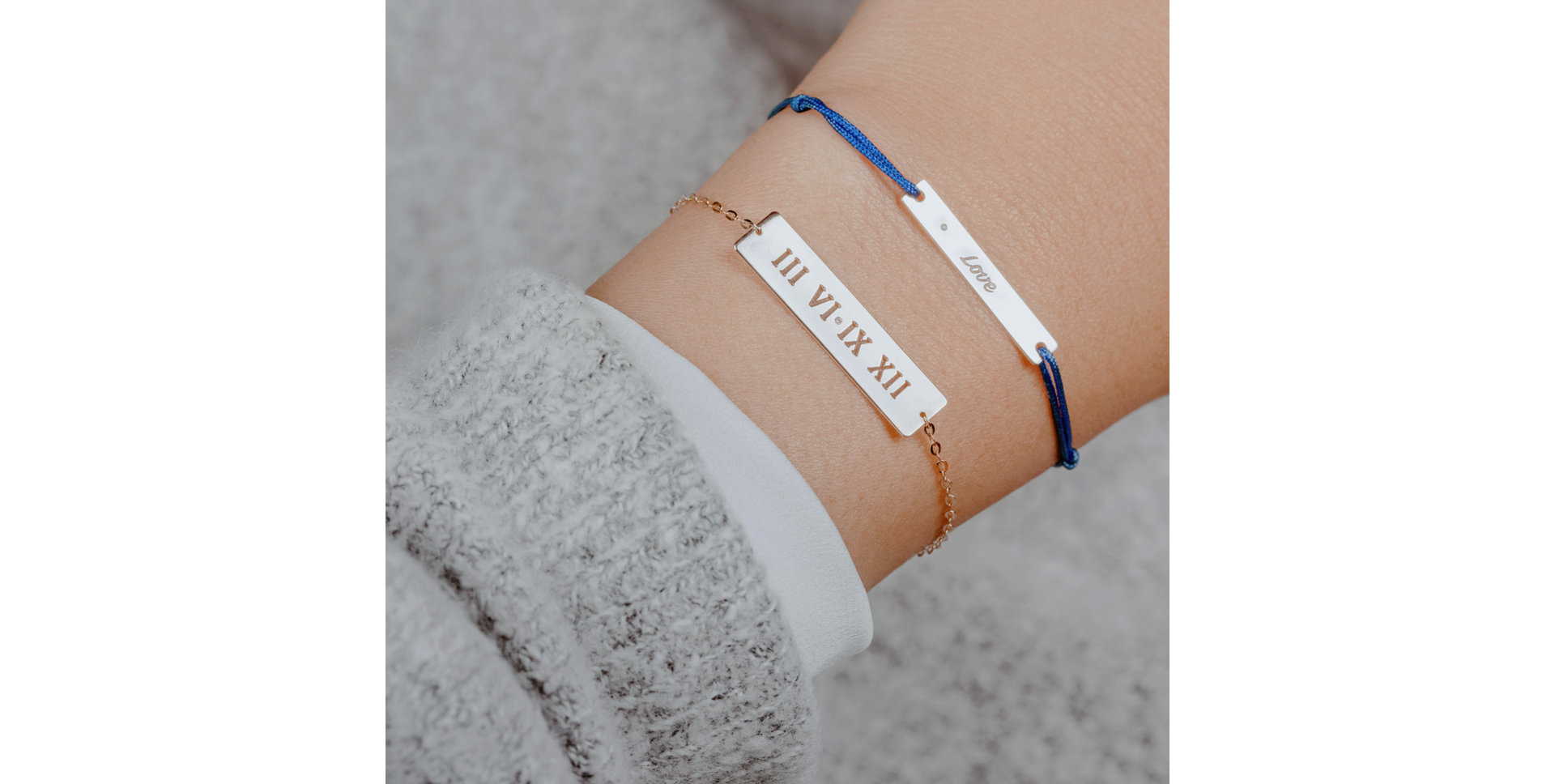 Diamantový náramek se šňůrkou Stamp Diamond