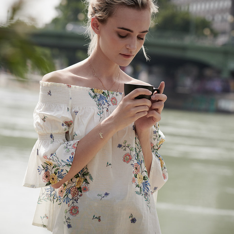 Náramek s diamantem Love