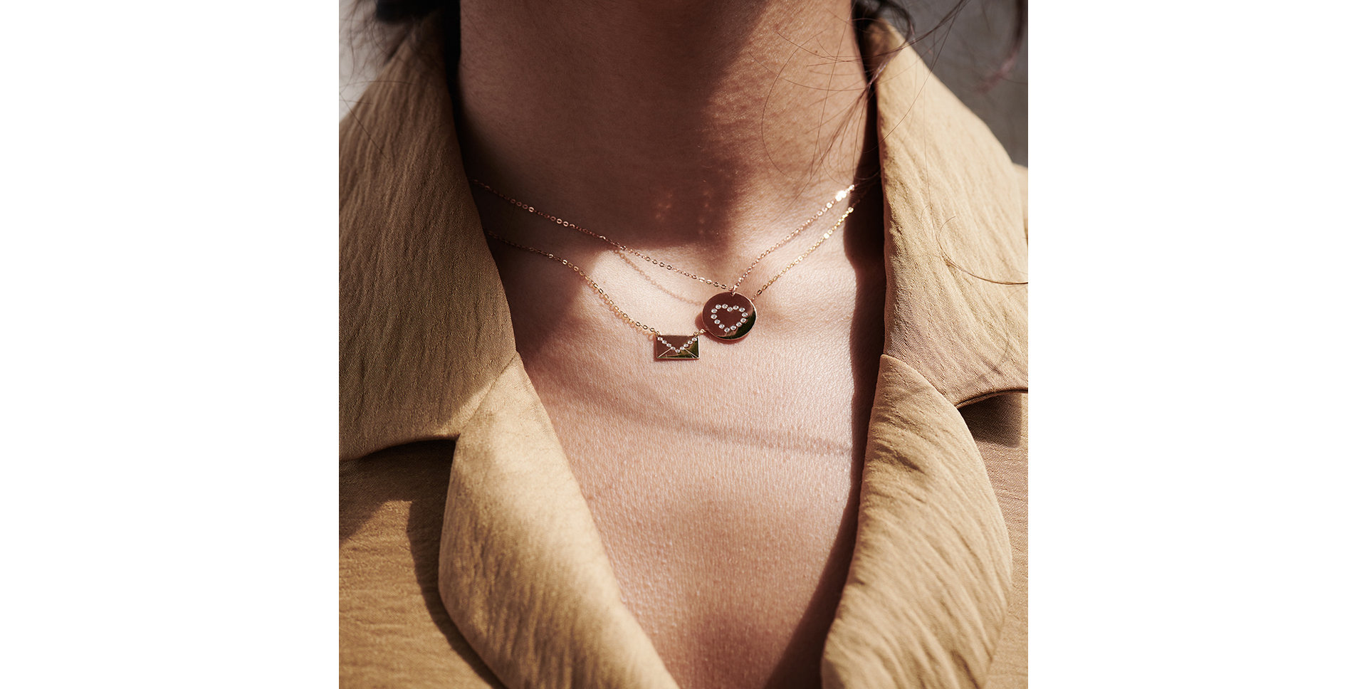 Náhrdelník s diamanty Diamonds Heart