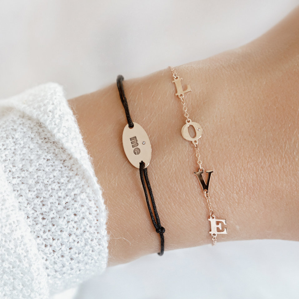 Náramek s diamantem LOVE