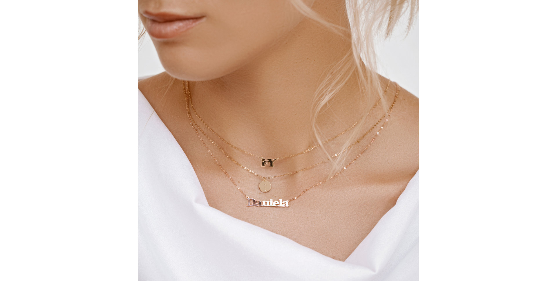 Náhrdelník s diamantem I Love U