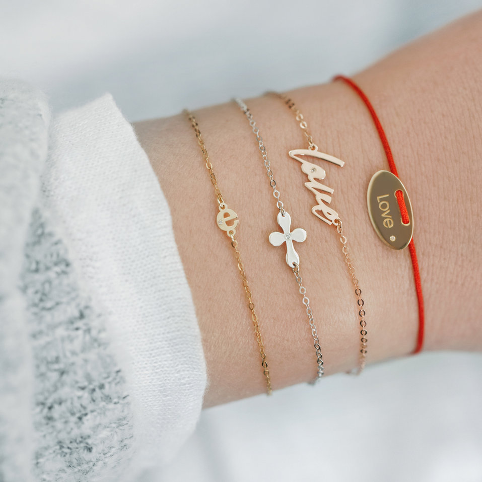 Náramek s diamantem Love Maker