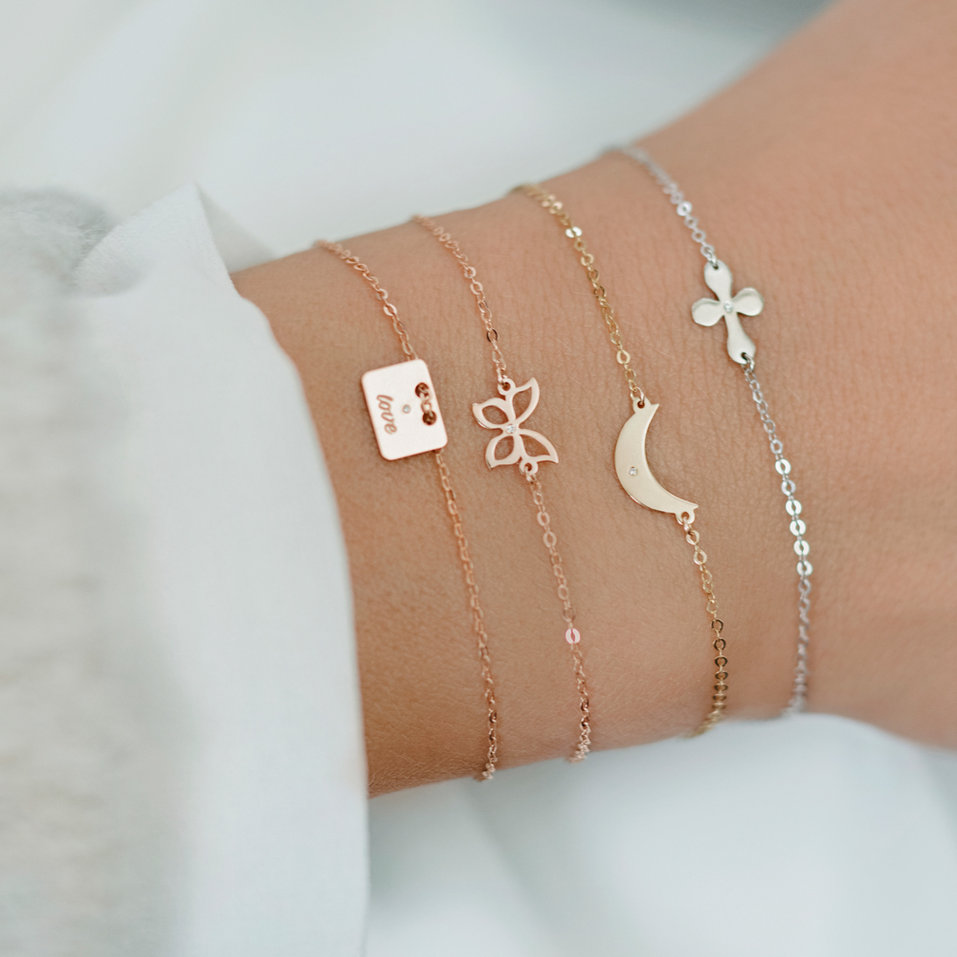 Náramek s diamantem Stamp Mini