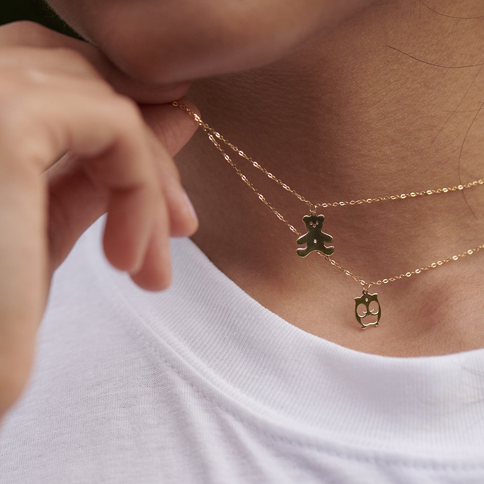 Náhrdelník s diamantem Lovely Owl